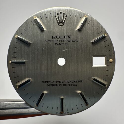 Rolex date dial silver linen - rolex,