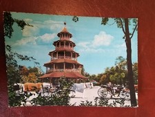 MONACO GERMANIA TORRE CINESE CINA NEL GIARDINO INGLESE VIAGGIATA 1968 FG