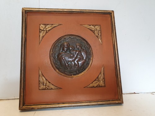 Antica placca bronzo - in,