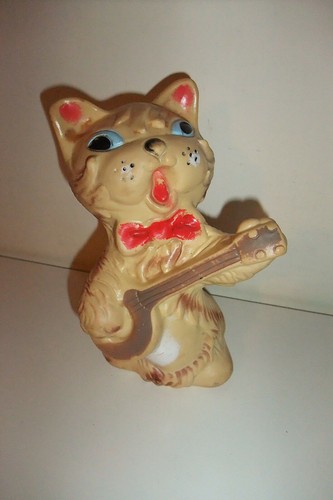 Gatto con chitarra - in, gomma