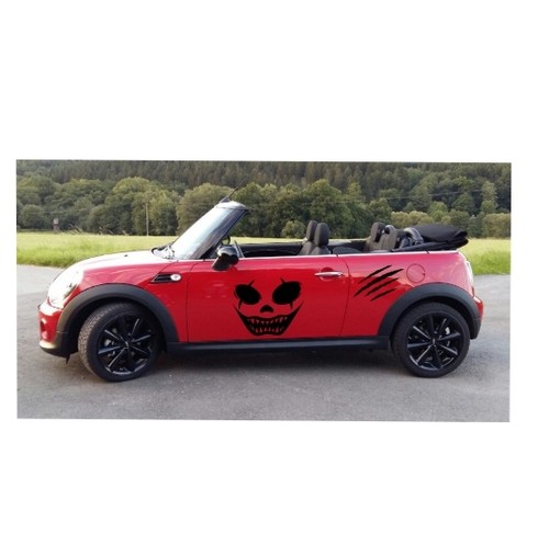 Adesivi auto devil joker set - adesivi, 4
