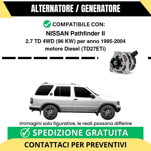 Alternatore nissan pathfinder - alternatore,
