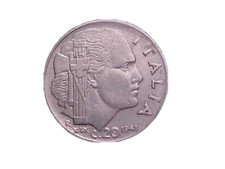 1941-R Italy 20 Centesimi KM#