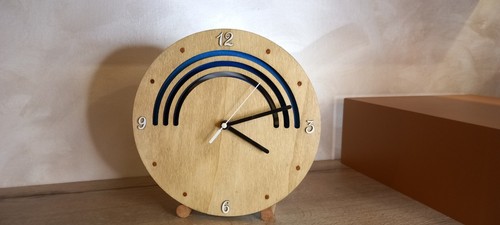 Orologio legno appoggio - orologio, in