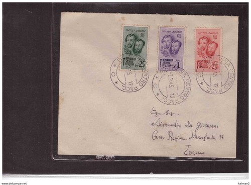 Bologna 1945 busta - r1-,