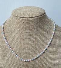 Collana 5mm blu - collana,