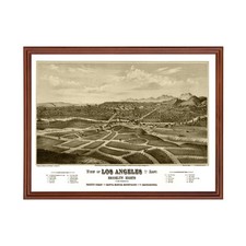 Vecchia mappa di Los Angeles