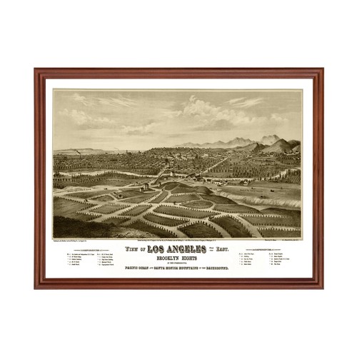 Vecchia mappa los angeles - vecchia,