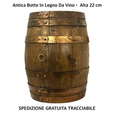 Antica Piccola BOTTE IN LEGNO Da Vino / Rhum • Barile / Barilotto • Vintage