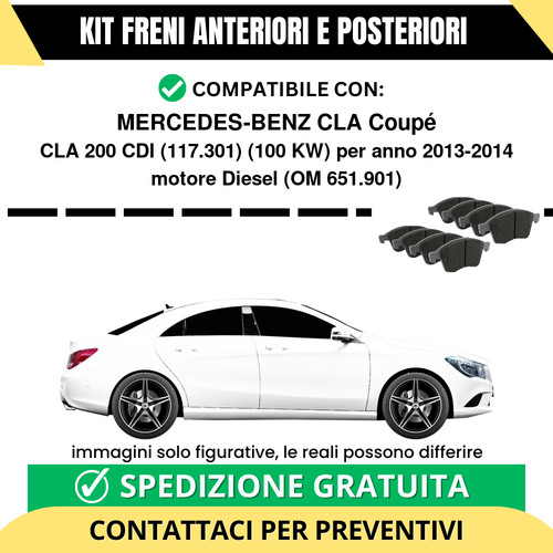 Pastiglie freno ant post - +,