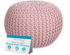 BIRDROCK HOME Round Pouf