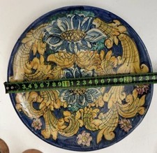 Piatto In Ceramica Creato In Sicilia Made In Sciacca - Decorazione Piena 24 Cm