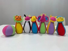 6 Peluche della Galt a forma di Birilli con pallina. Ber bimbi piccoli