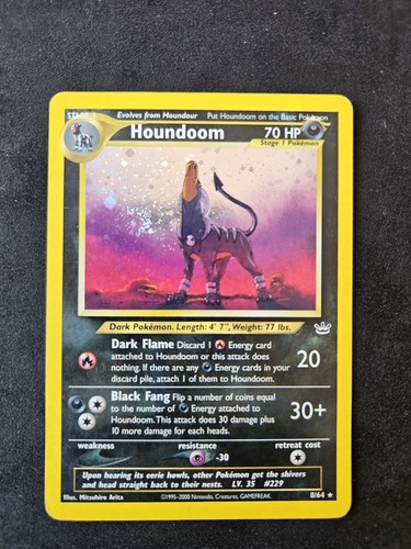 Pokemon houndoom holo neo - houndoom,
