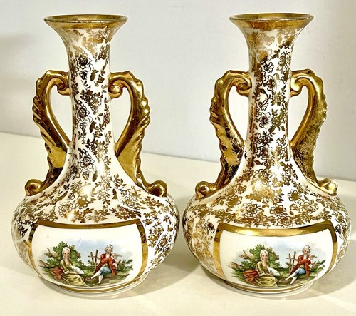 Rari vasi vintage oro dorato - vasi,