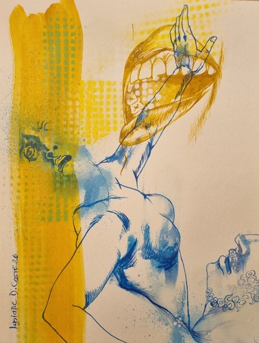 Lysiane coste mixed media - mixed,