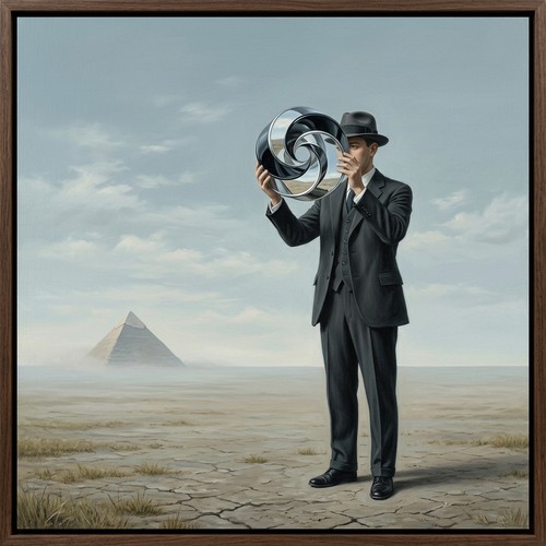 Hommage magritte 50x50 cm - -,
