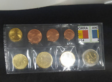 EURO ANDORRA ANNI MISTI - SERIE COMPLETA 8 MONETE FDC SPEDIZIONE IMMEDIATA