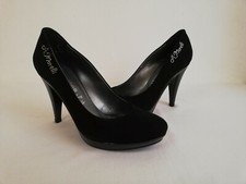 Decoltè nere in camoscio