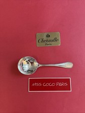 Cucchiaio Servizio Vegetale Christofle Fr Perles 21CM Metallo Argento Molto Bel