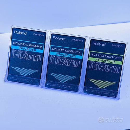 Rom cards per synth - synth, roland