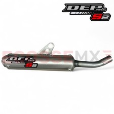 Honda CR125 DEP Silenziatore di scarico rotondo 2002-2007 tubo coda