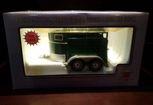 Rimorchio cavalli verde 18 - cavalli, 1:18