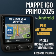 MAPPE NAVIGATORE 2025 ANDROID IGO 8 PRIMO ISRAEL  EUROPA ITALIA AUTORADIO CINESI