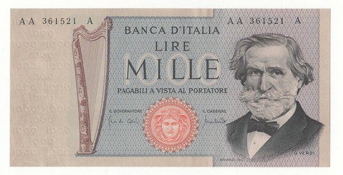 1000 lire giuseppe verdi - 1000,
