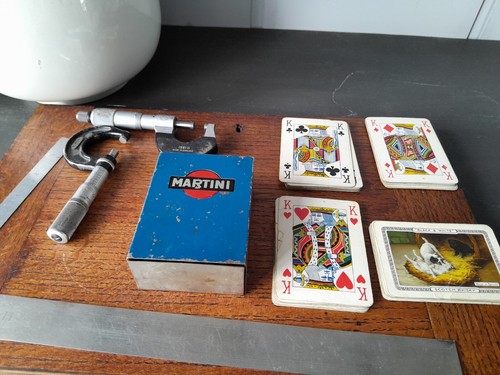 Martini playing card metal - playing,