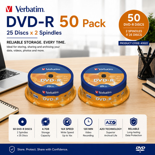Originale verbatim 43522 dvd - verbatim,
