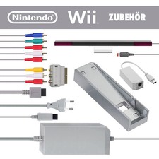 Set accessori Nintendo Wii selezione: alimentatore, barra sensore, cavo, adattatore