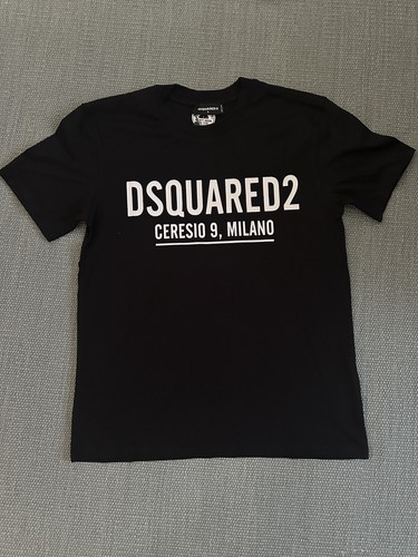 Dsquared2 shirt nera - t-shirt, uomo