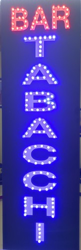 Insegna led con scritto bar - a,