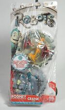 2 Action Figure Film ROBOTS (Rodney/Crank) Blue sky studios Blister Mattel-0GO 