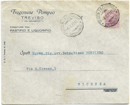 223 storia postale regno - 223,