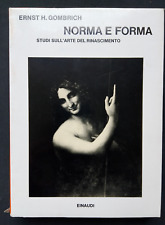 NORMA E FORMA STUDI SULL'ARTE DEL RINASCIMENTO Einaudi 1980