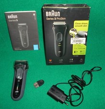 BRAUN SERIES 3 PROSKIN 3000S RASOIO ELETTRICO UOMO SENZA FILO RICARICABILE NERO
