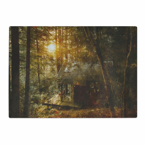 Cabina nella foresta - foresta, tagliere