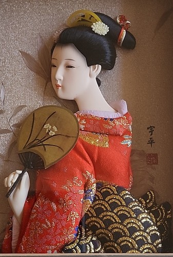 Geisha giapponese vintage - geisha, 3d