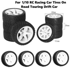 Cerchioni ruote pneumatici drift 1/10 RC su strada per Tamiya HPI HSP Kyosho TT02 XV01 TA06