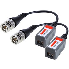 Adattatore connettore BNC maschio ricetrasmettitore video passivo 1 canale per telecamera CCTV