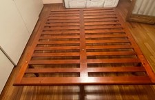 rete matrimoniale legno massello 160x190