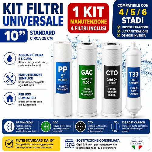 Kit filtri depuratore - kit, 4