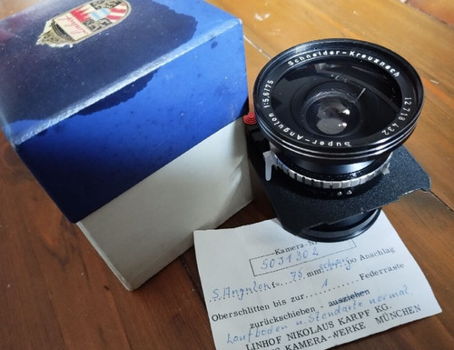 Schneider super angulon 75 - schneider, super-angulon