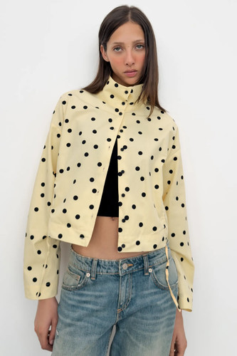 Giacca zara gialla pois - gialla,