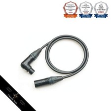 MOGAMI 2534 Cavo microfono a forma di L XLR femmina a XLR maschio placcato or...