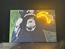 quadro neon sign light monkey