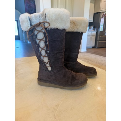 Stivali alti scamosciati ugg - stivali,
