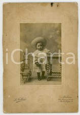 1910 ca MILANO Ritratto di bambina con carrozzina giocattolo *Foto L. TOLLINI